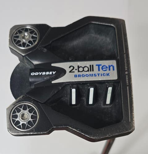 Odyssey 2 Ball Ten Broomstick Mallet Putter / Super Stroke Tour 1.0 2pc Grip