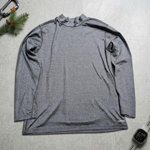 Tek Gear Training Long Sleeve Shirt Mens L Grey Base Layer 10% Spandex Gorpcore