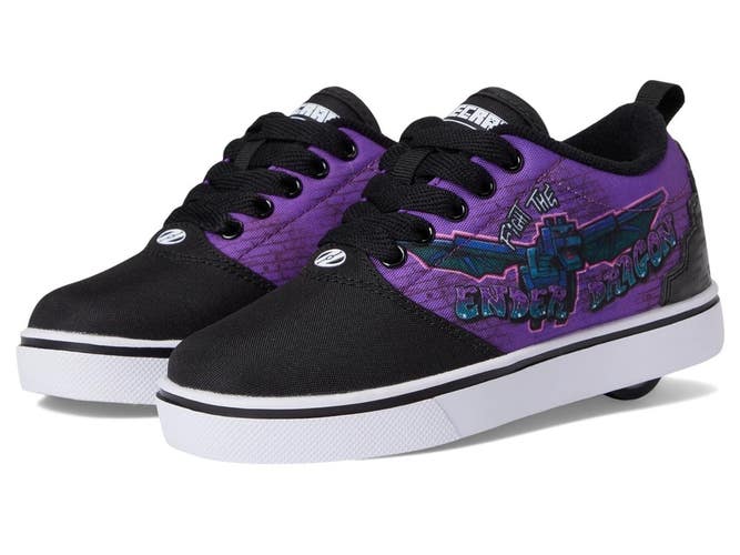 Heelys Minecraft Pro 20 Sneakers Kids US 6 M Black Purple Skate Shoes ZOGG3606