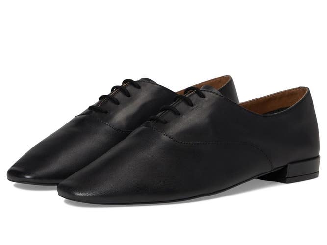 Seychelles Starlet Oxford Women's US 7.5 M Black Leather Square Toe ZOGG3583