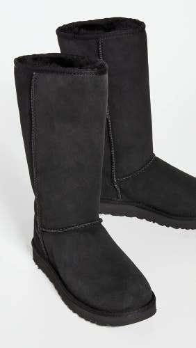 UGG Classic Tall II 1016224-BLK Women's US 11 M Black Suede Snow Boots ZOGG3647