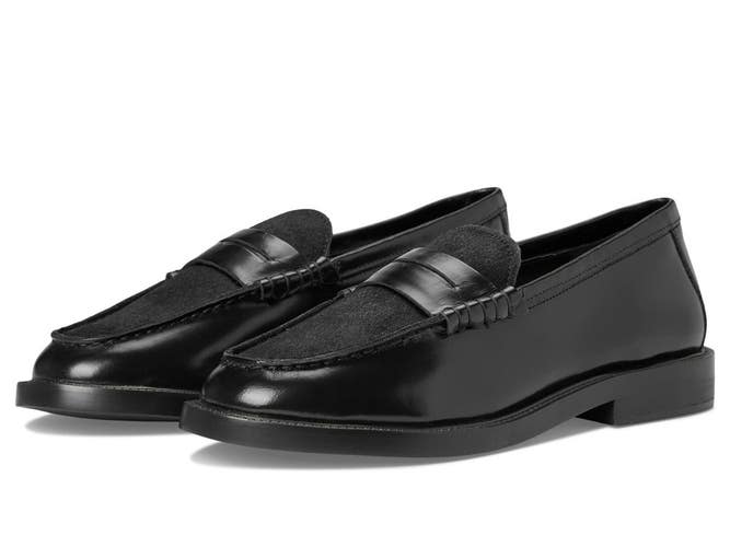 Steve Madden Madison Penny Loafers Women's 6.5 M Black Slip On Shoes ZOGG3575