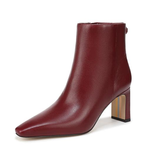 Sam Edelman Saige Boots Women's 7 M French Merlot Leather Ankle Bootie ZOGG3610