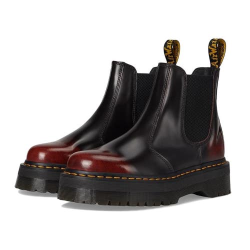 Dr. Martens 2976 Quad Boots Unisex M9/W10 M Cherry Red Leather Chelsea ZOGG3598