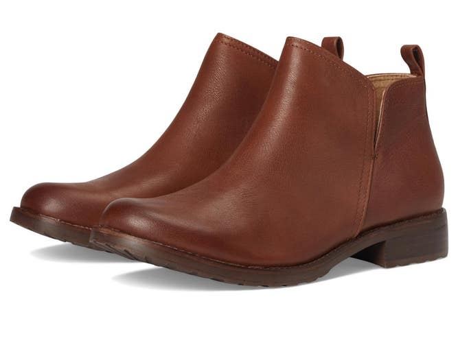 Sofft Beatrice Boots Women's US 8 B Brown Leather Side Zip Ankle Bootie ZOGG3615