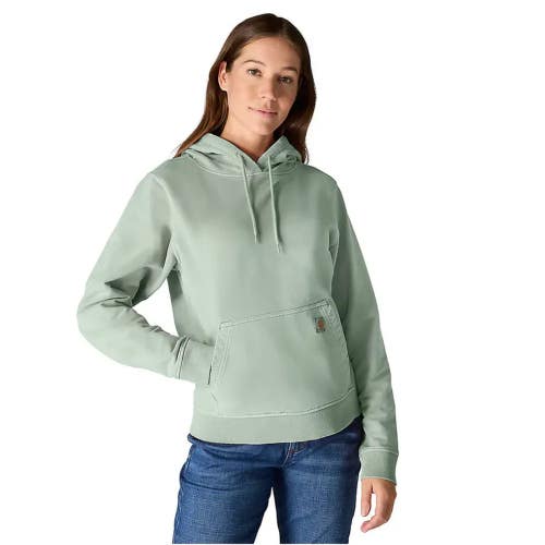 Carhartt Hoodie Women's XS Green French Terry Relaxed Fit Midweight KFC1245