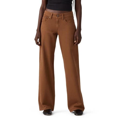 Levi's Superlow Jeans Women's 25x32 Washed Bison Loose Fit Straight Leg KFC1242