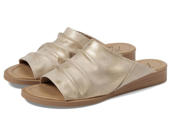 Blowfish Malibu Atlantah Sandals Women's US 6.5 M Gold Balearic Slide HTAT1730