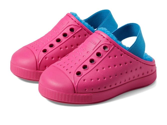 Native Shoes Jefferson Cozy Toddler 5 M Radberry Pink Heel Strap Clogs HTAT1709