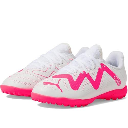 Puma Future Play TT 107391-01 Kids US 11 White Pink Turf Football Shoes HTAT1665