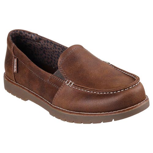 Bobs by Skechers Chill Lugs Central Look Loafers Women 11M Brown Slip On RHS9423