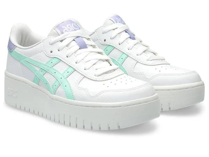 Asics Japan S PF 1202A024-121 Women 10 B White Platform Sportstyle Shoes RHS9424