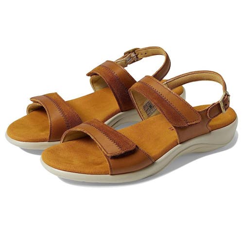 SAS Nudu Sandals Women's 8 M Hazel Leather Round Toe Adjustable Strap Hawk2991