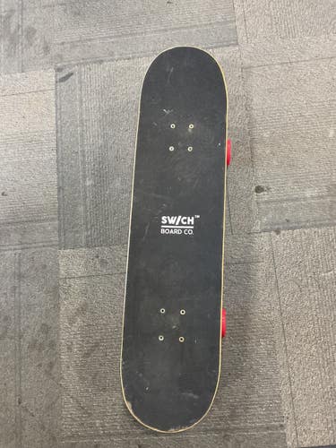 Used SWITCH BOARD COMPANY SKATE BOARD Complete Skateboard Red Regular 11614-S000243501