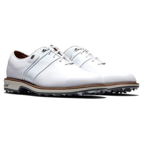 FootJoy Premiere Series 53908 Men's 8 M White Leather Low Top Golf Shoes RHS9409