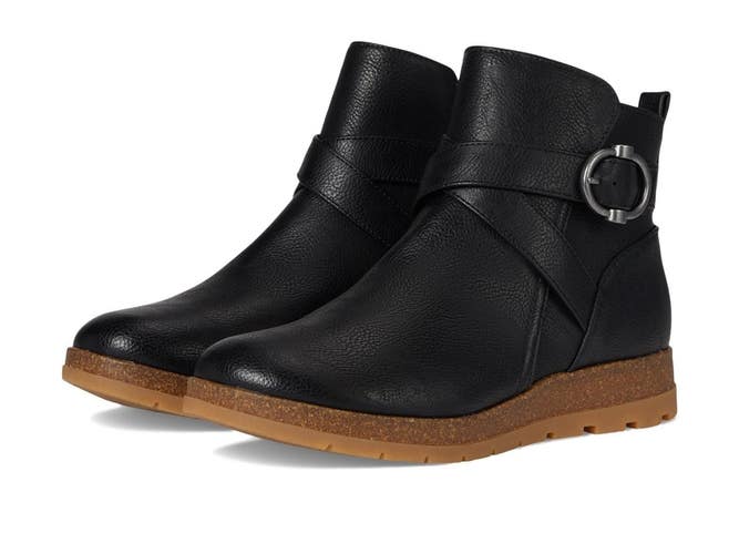Eurosoft by Sofft Laelia Boots Women's 7 M Black Side Zip Ankle Bootie Hawk2994