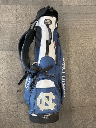 Used Ping HOOFER VANTAGE UNC Mens Stand Bag Navy Blue 11614-S000243468