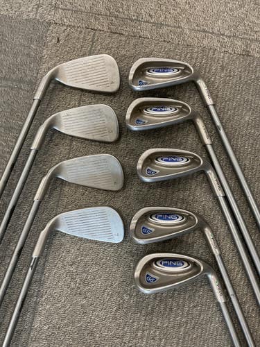 Used Ping G5 GREEN DOT Mens Iron Set RH 4I-SW 11614-S000243463