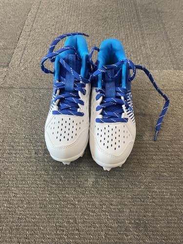 Used Under Armour LEADOFF MID RM JR. BB/SB Cleats Royal Blue Youth 13.0 11614-S000243445