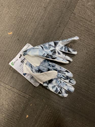 Used Cutters GAME DAY GLOVES YTH FB Gloves White L/XL 11614-S000243429
