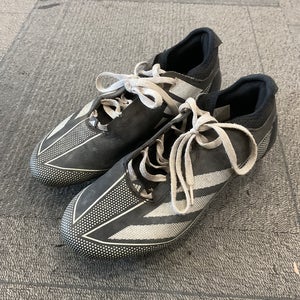 Used Adidas ADIZERO Adult FB Cleats Black Senior 9.5 11614-S000243390