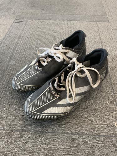 Used Adidas ADIZERO Adult FB Cleats Black Senior 9.5 11614-S000243390