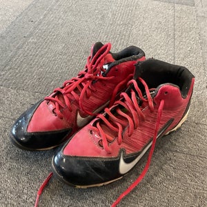 Used Nike ALPHA SHARK Jr FB Cleats Red Junior 05 11614-S000243374