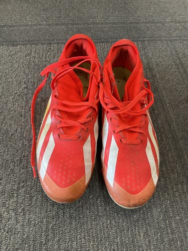 Used Adidas CRAZYFAST Soccer Cleats Orange Junior 05.5 11614-S000243368