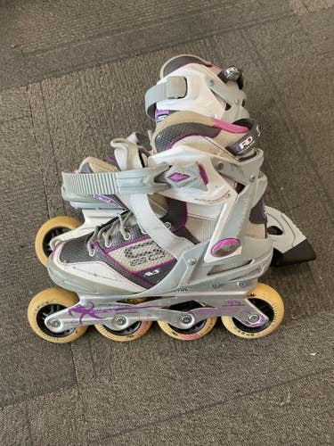 Used RollerDerby ELITE SERIES Q60 Junior Rec Fitness Skates Pink Junior 05 11614-S000243359