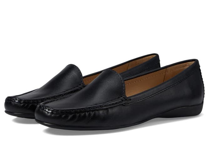 Marc Joseph New York Lake Road Loafers Women's 8 W Black Slip On Shoes HTAT1717