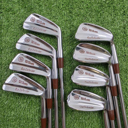 GREAT Wilson Patty Berg Cup Defender RH Iron Set 3-PW Matched Flex Lite Steel RH