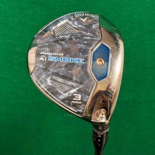 Callaway Paradym Ai Smoke Max 15 Fairway Wood 3 Vanquish 4/R2 Seniors w/HC