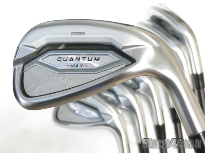 Callaway Iron Set Quantum Max Irons KBS MAX Graphite 55 SENIOR Flex 4-P CLEAN