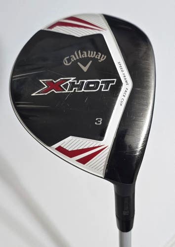 NICE! Callaway Xhot 3 Fairway Wood / Project X Stiff Flex Graphite Shaft