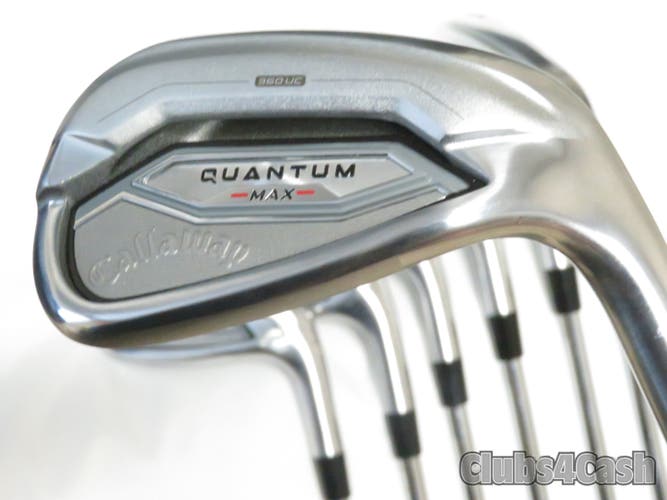 Callaway Quantum Max Irons True Temper Dynamic Gold MID 90 R300 1UP 5-P+G CLEAN