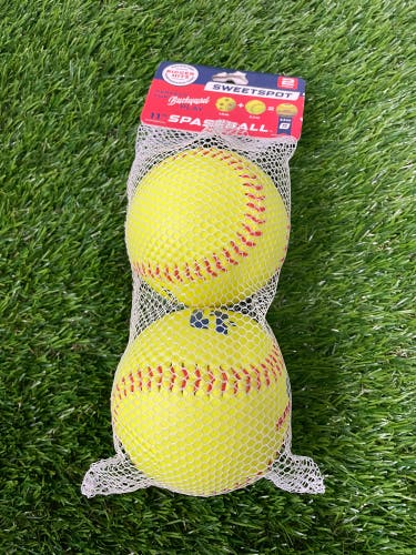 SweetSpot Plastic Softball Spaseball | 2-Pack (11")