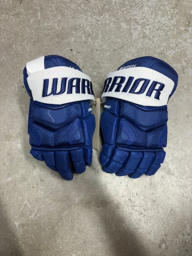 13” Warrior Covert QRE Pro Gloves Toronto Maples Leafs NHL Pro Stock (New)