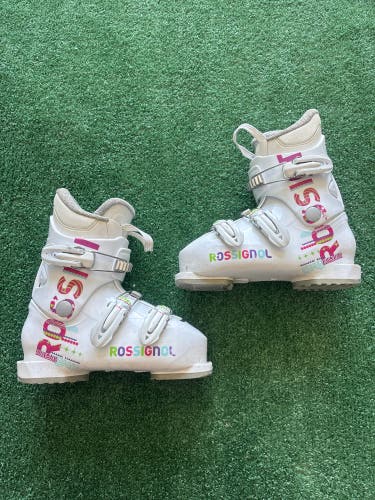 Kid's Rossignol Fun Girl Ski Boots (Used) | Mondo 21.5 (255mm)