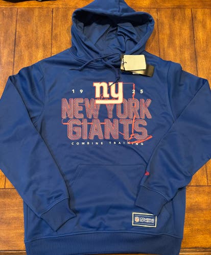 New York Giants New Era NFL Combine Training Blue Hoodie Adult Small NWT