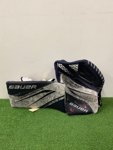 Senior Bauer Vapor X5 Pro Goalie Gloves & Blockers Regular (Used)