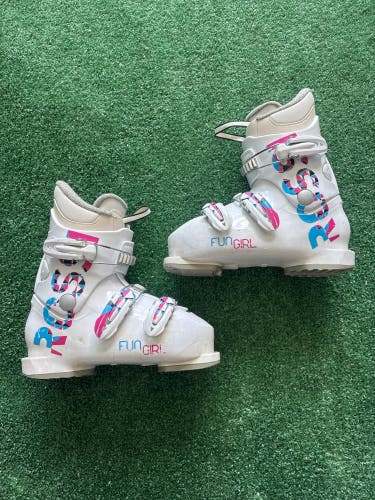 Kid's Rossignol Fun Girl Ski Boots (Used) | Mondo 21.5 (255mm)