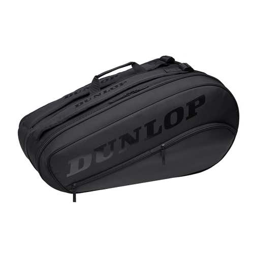 Dunlop Sports Team 8-Racket Thermo Tennis Racket Bag V22, Black/Black