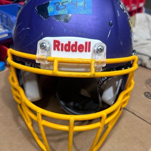 USED RIDDELL SPEED ICON ADULT HELMET - LARGE - FLAT METALLIC PURPLE