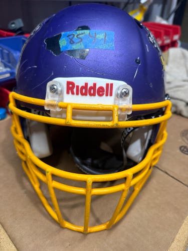 USED RIDDELL SPEED ICON ADULT HELMET - LARGE - FLAT METALLIC PURPLE
