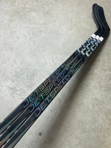 3 PACK 90 Flex Custom P28M Senior CCM Jetspeed FT7 Pro Left Hand Hockey Stick Pro Stock (New)