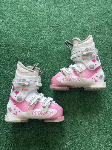Kid's Rossignol Fun Girl Ski Boots (Used) | Mondo 19.5 (235mm)
