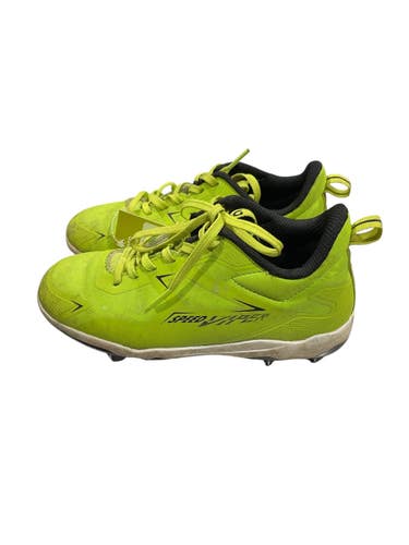 Used Nike DIAMOND BB/SB Cleats Yellow Junior 02.5 11847-S000038297