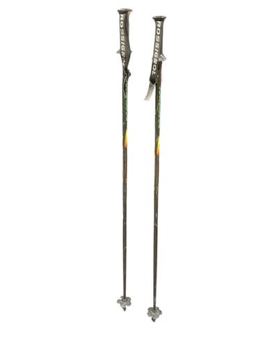 Used Rossignol SKI POLES Mens DH Ski Pole Black 120 cm / 48 in 11847-S000038301