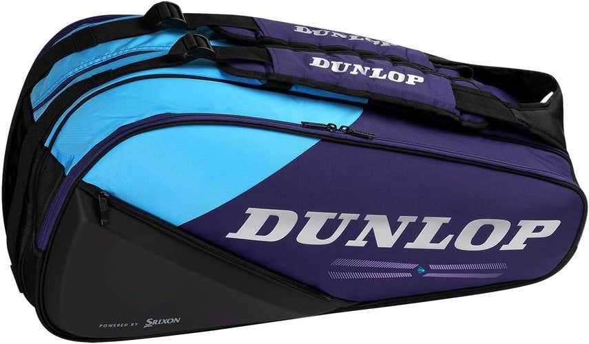 Dunlop Sports FX Performance Tennis Bag, Blue/Black V26, 8-Racket