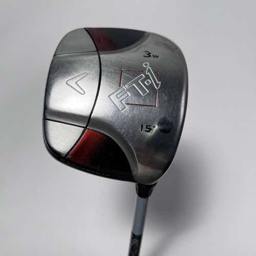 Callaway FT-i Squareway 3 Fairway Wood 15* Fujikura Fit On M Regular RH